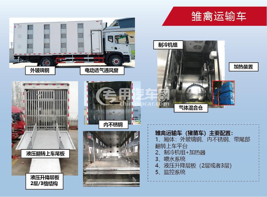 東風(fēng)天錦鋁合金恒溫豬仔運輸車豬苗車畜禽車廠家直銷